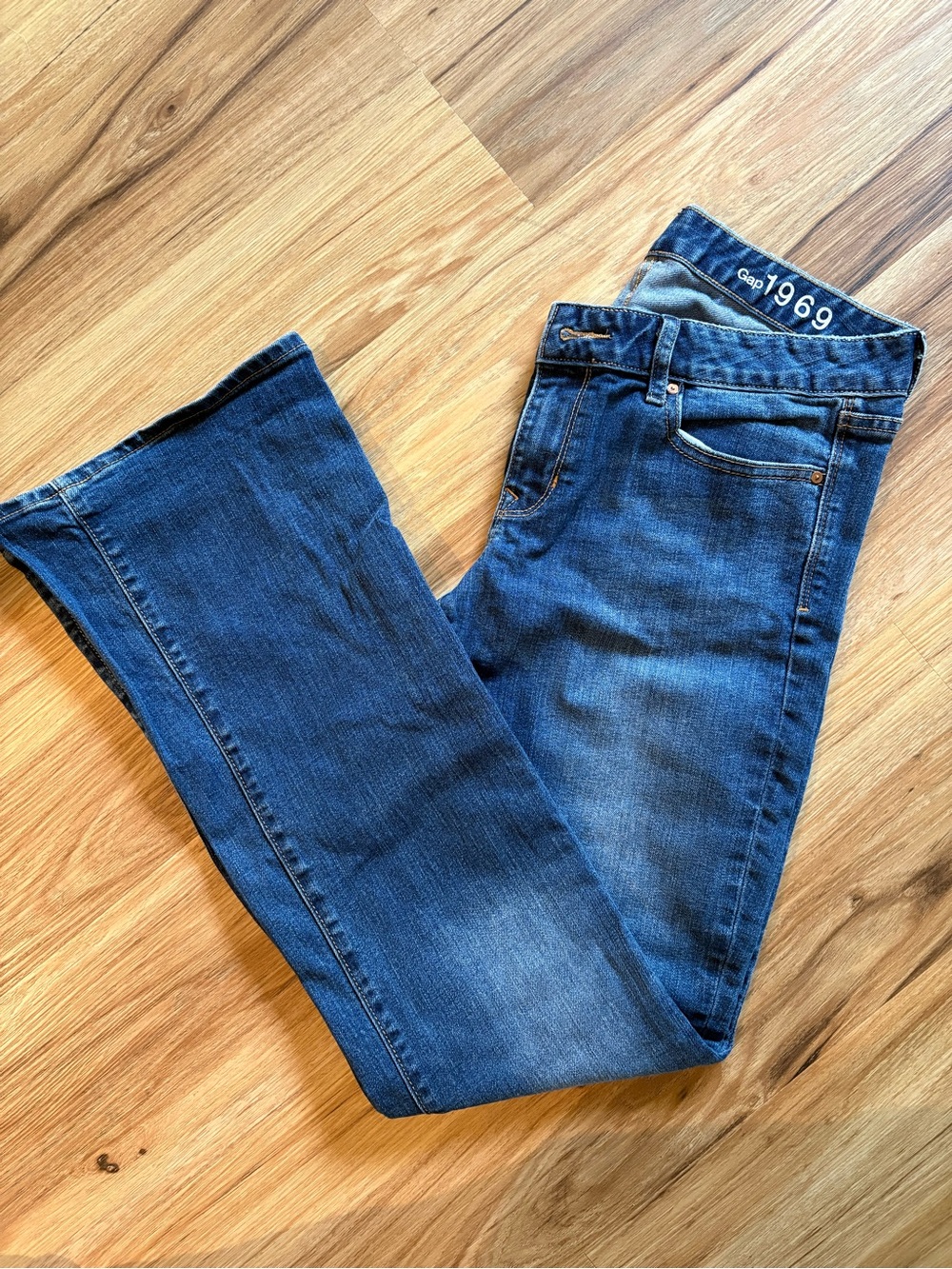 GAP Dark Blue Straight-Leg Jeans